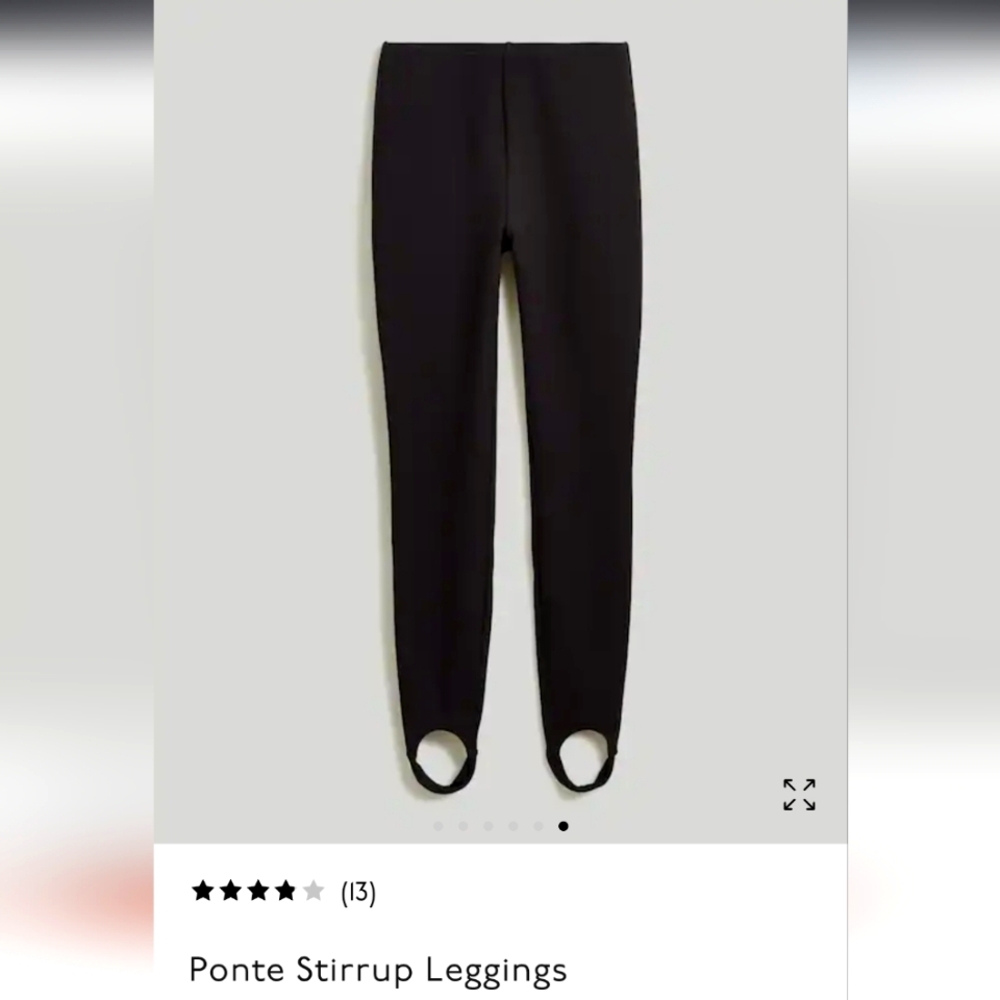 Madewell Ponte Stirrup Leggings Size M